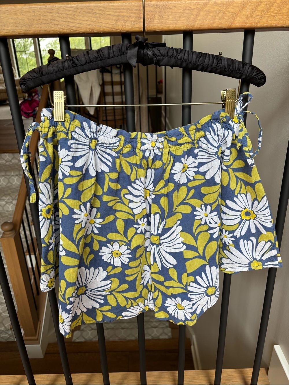 Aerie Floral Lined Mini Skirt with Ties